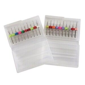 WARRIOR Carbide Rotary Micro Bit Assorted Mini Drill Bit Set 20-Piece with Cases